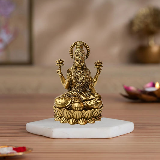 The Auspicious Lakshmi – Lotus Throne
