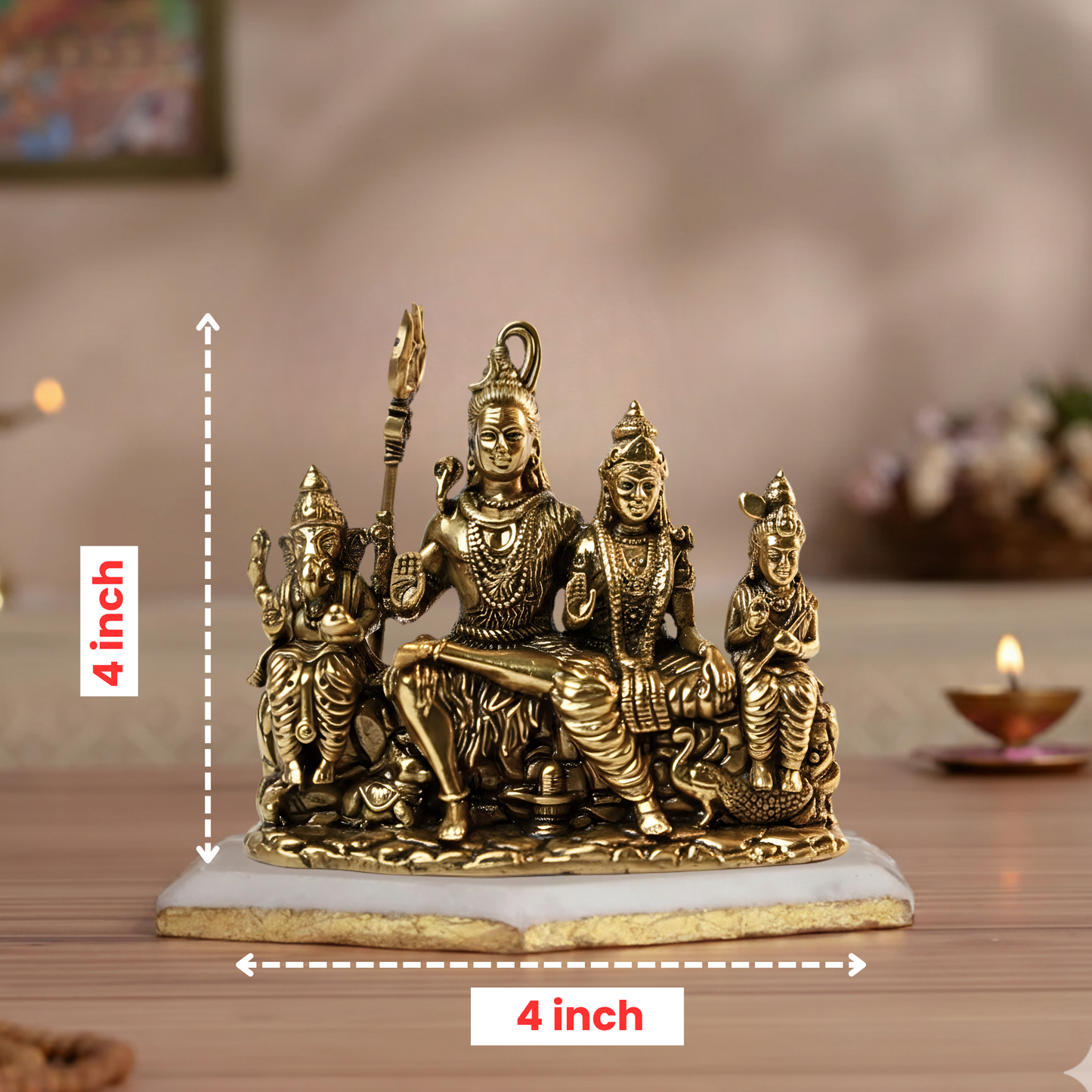 The Divine Shiva Parivar – Sacred Family Form