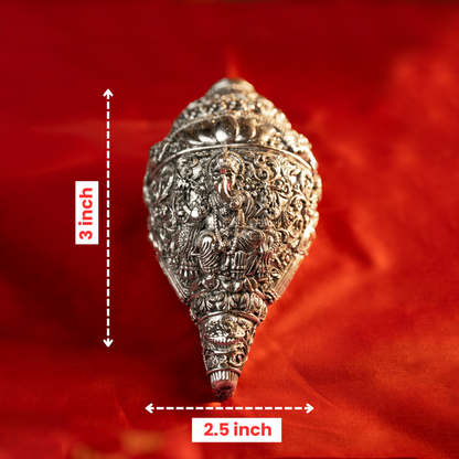 Ganesha Shankh - The Auspicious Silver Edition
