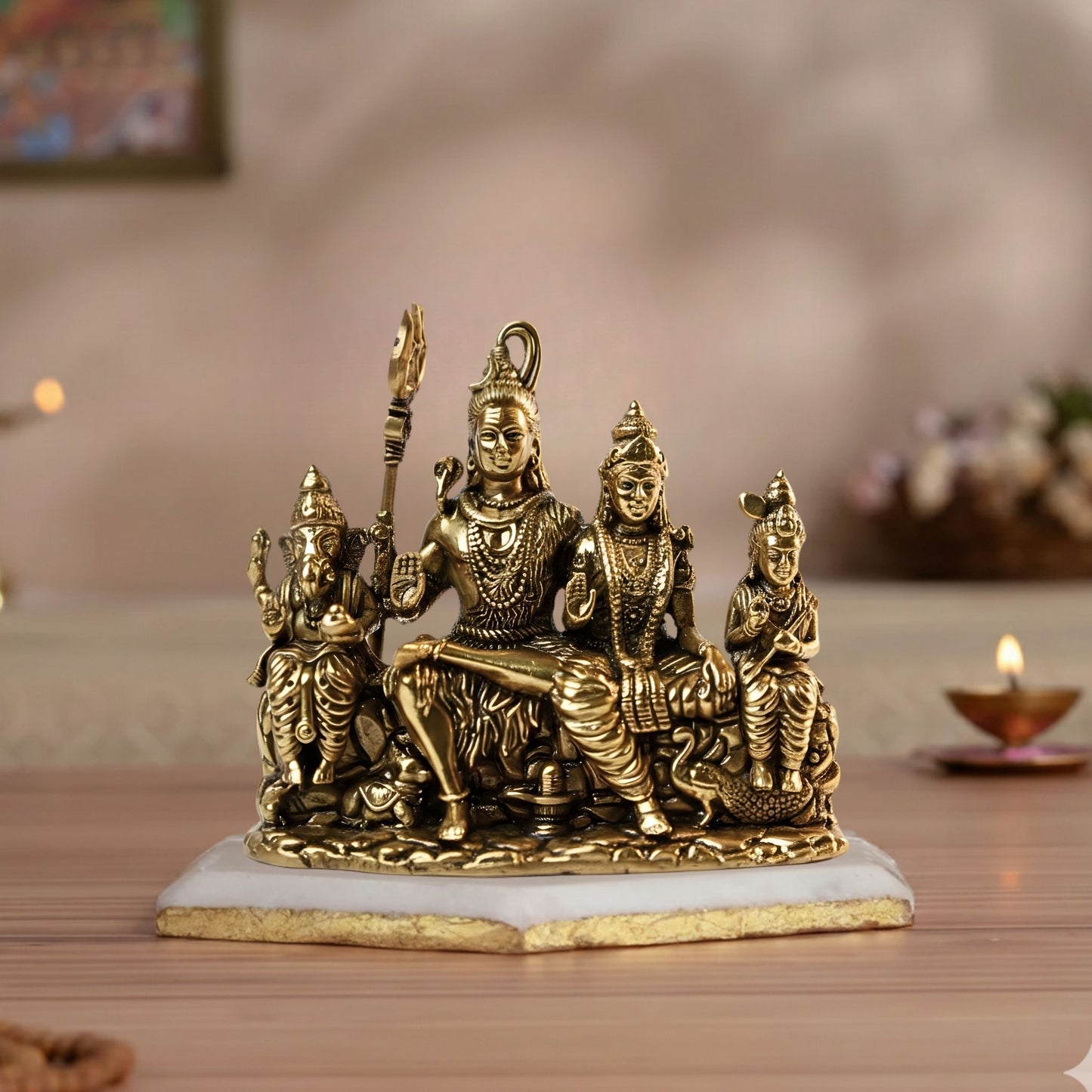 The Divine Shiva Parivar – Sacred Family Form